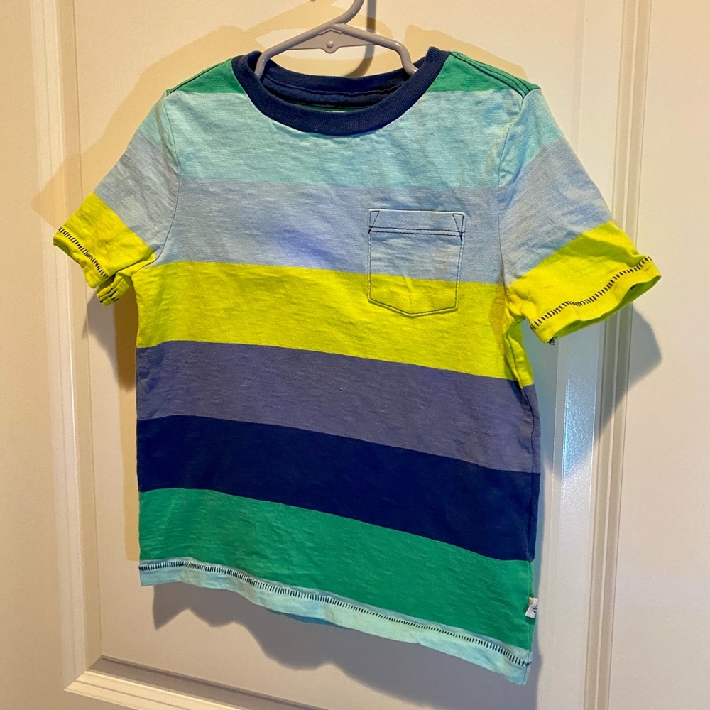 Boys Gap Color Block Short Sleeve Shirt Size XS - Picture 2 of 7